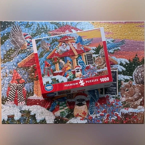Wonder Forge “Winter Bird Buddies” 1000 piece puzzle - Picture 4 of 5